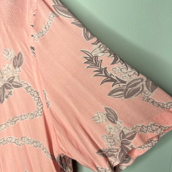 All Saints Relaxed Fit Pink Resort Shirt - Picture 5 of 6